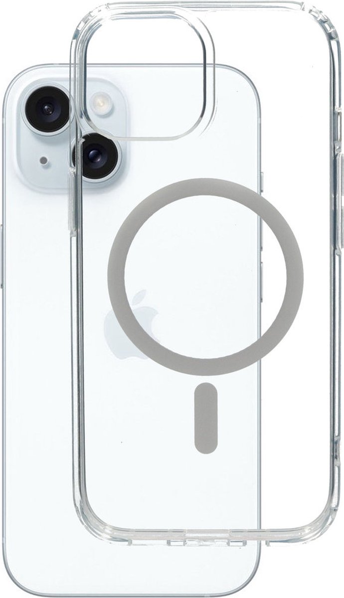 Mobiparts hoesje geschikt voor Apple iPhone 15/14/13 - Hardcover - MagSafe - Transparant