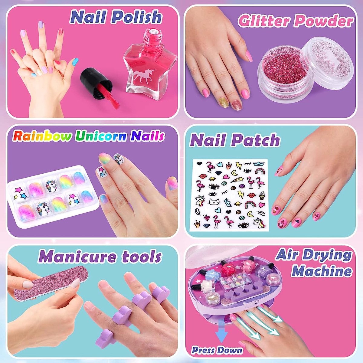 Nail art online kit for kids