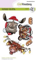Clearstamps A6 - funny animals 5 christmas Carla Creaties