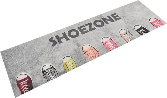 The Living Store Keukenmat Shoezoneprint - 150 x 45 cm - Duurzaam materiaal