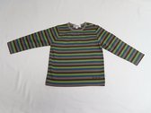 T-Shirt - Lange mouw - Meisje - Streepje - Bruin / groen - 2 jaar 92