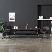 The Living Store Kantoorstoel - Donkergrijs - 67x62x(80-87.5)cm - Ergonomisch ontwerp