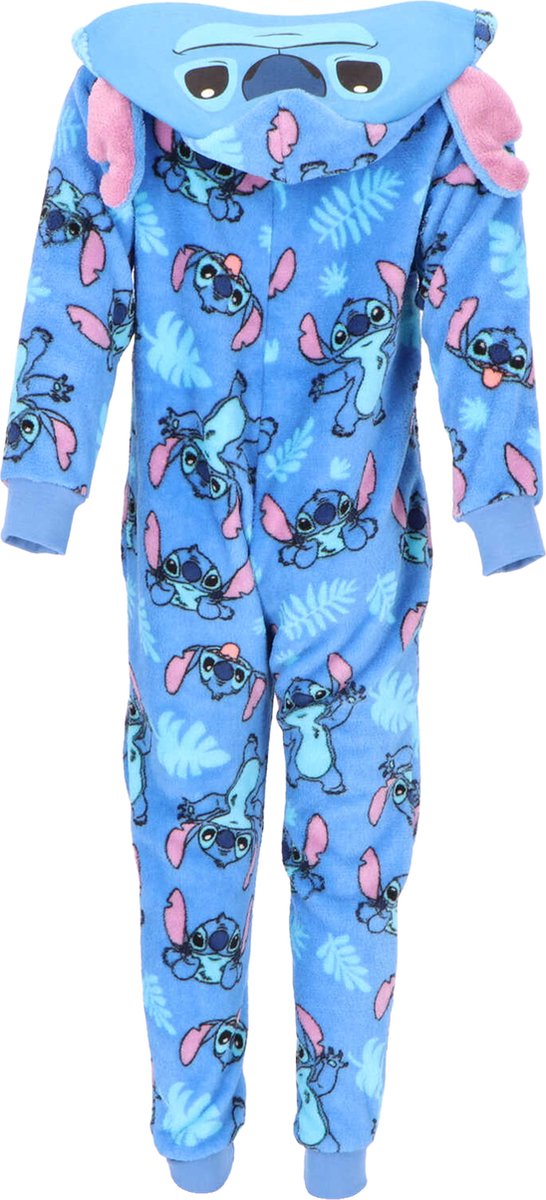 Lilo & Stitch Coral-Fleece Onesie - Maat 98/104- Polyester - Blauw — afbeelding 2