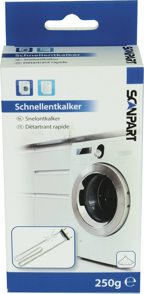 Scanpart wasmachine ontkalker 250 gram - Geschikt voor AEG Bosch Etna LG Miele Pelgrim Samsung Siemens Whirlpool Zanussi - Ook geschikt voor Vaatwasser - Vaatwasmachine - Universeel