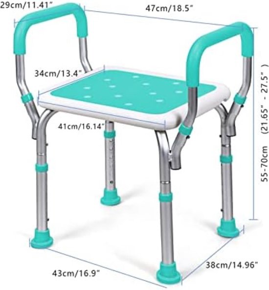 GratyfiedDouchekruk InklapbaarFolding Shower StoolDouchezitje