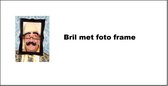 Bril met foto frame + snor - Bril frame funny thema feest festival schilderij selfie fun
