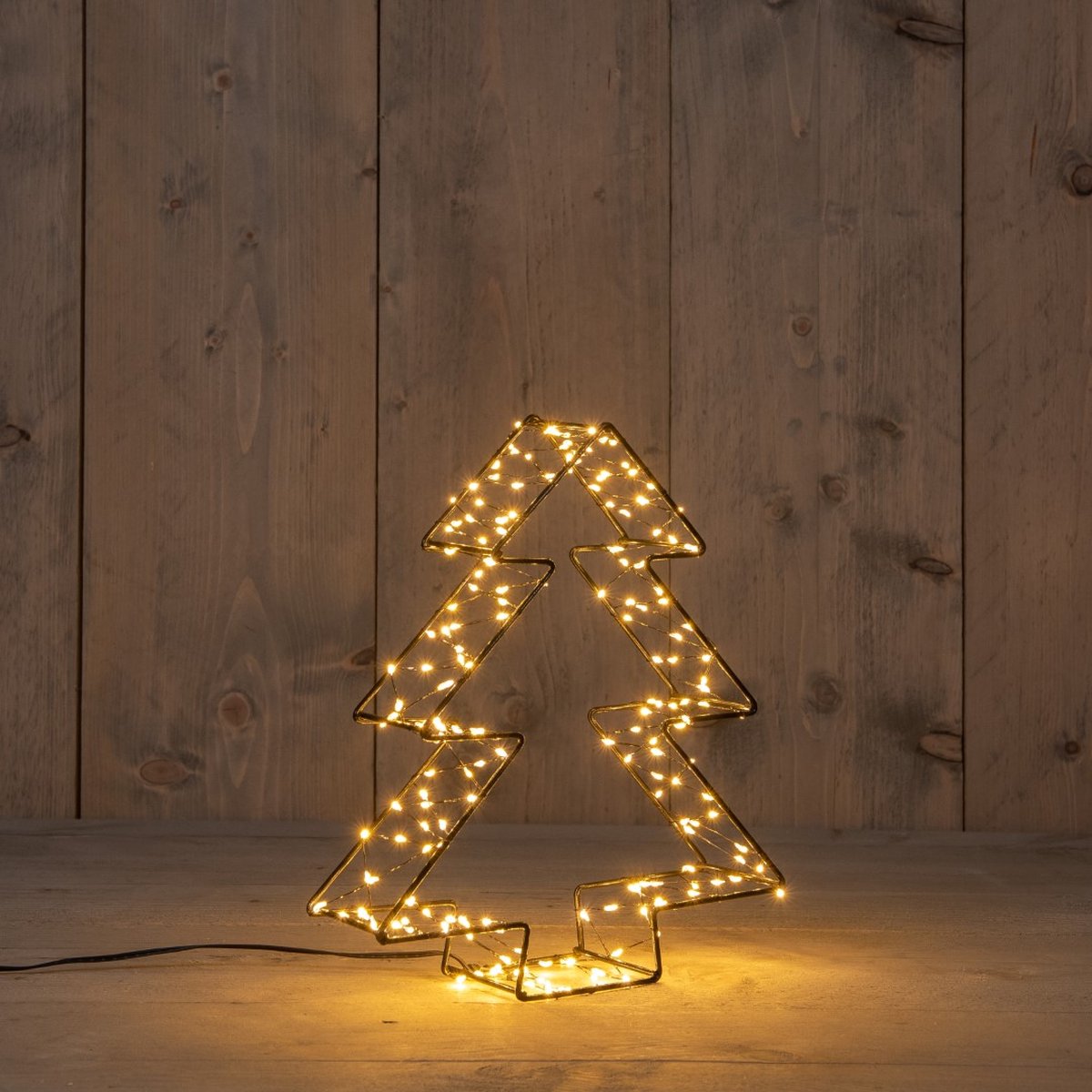 Anna's Collection - Lichtornament 'Boom' (26cm) - Zwart
