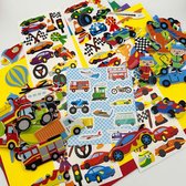 Stickerpakket Auto - Stickers - Stickervellen - Foamstickers - Voertuigen - Raceauto