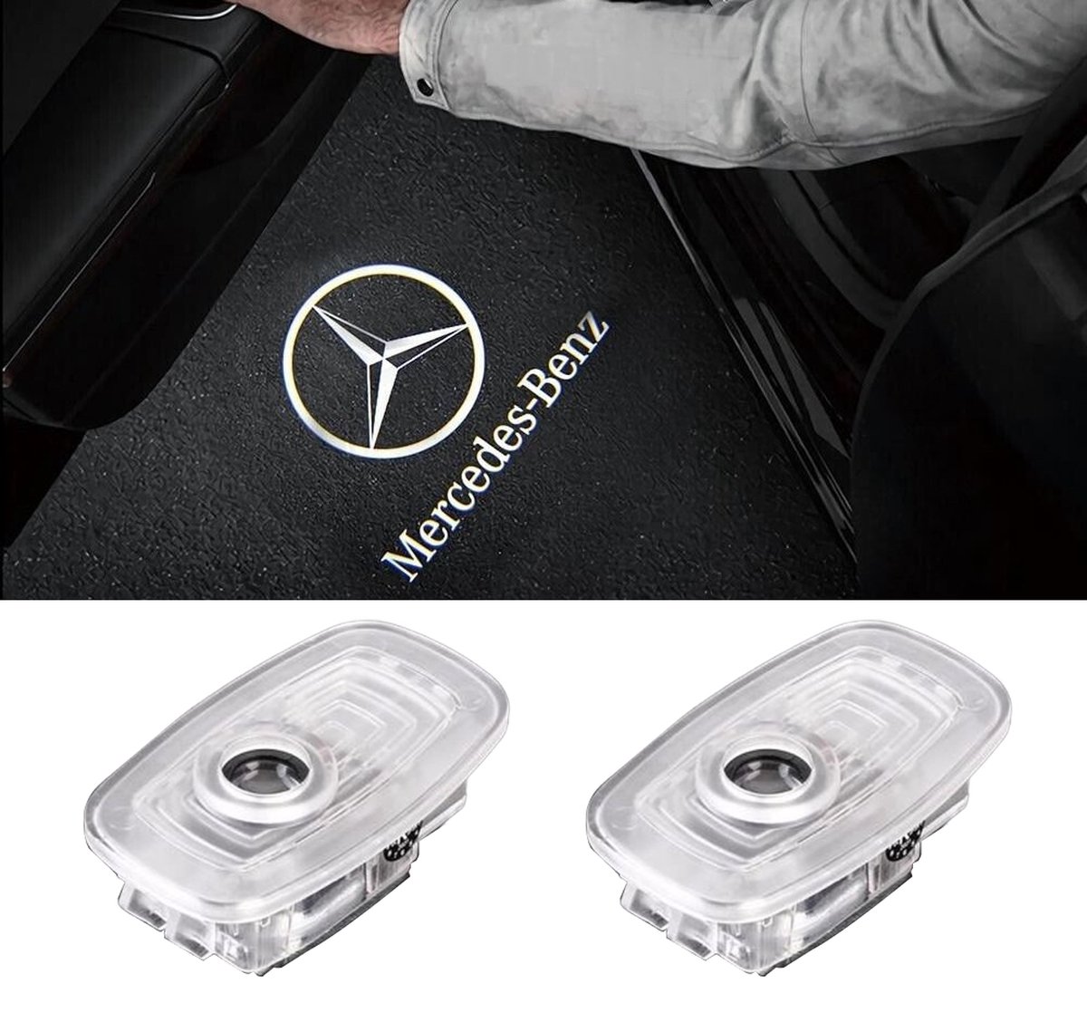 Projecteur de logo de porte Mercedes - Éclairage de porte de véhicule - CLA  W118 à