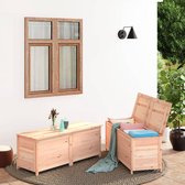 Boîte à coussins en bois The Living Store - Epicéa Massief - 150 x 50 x 56 cm - Espace de rangement
