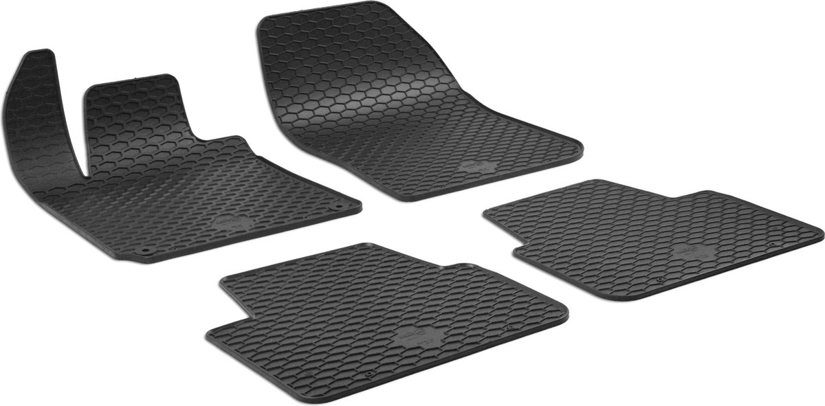 Tapis de sol en caoutchouc adapté pour Peugeot 308 II (2013-2021) - tapis  de voiture - noir