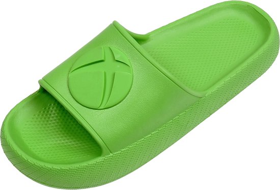 XBOX Damesslippers met dikke zool groene slippers bol