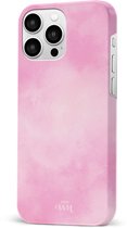 xoxo Wildhearts Single Layer - Cotton Candy - Roze hoesje geschikt voor iPhone 14 Pro hoesje - Suikerspin Hard Case met pastel roze kleur - Beschermhoes geschikt voor iPhone 14 Pro case - Pastel Roze Hoesje