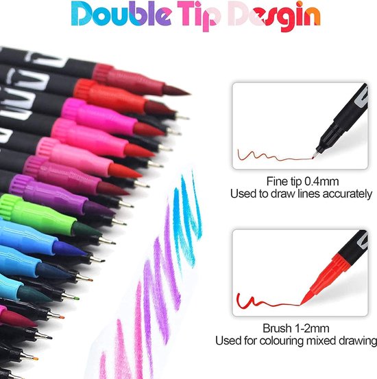 Ensemble de stylos à dessin Fineliner coloré pour enfants, stylos