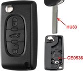 Peugeot 3 boutons HU83 /Clé de voiture/Boîtier à clé de voiture / Étui à clé de voiture / Clé / Peugeot 3 bouton HU83 CE0536