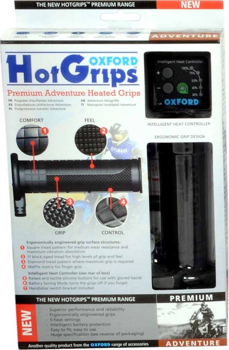 Oxford V8 Handvatverwarming - Hotgrips Adventure - 5 standen regelbaar