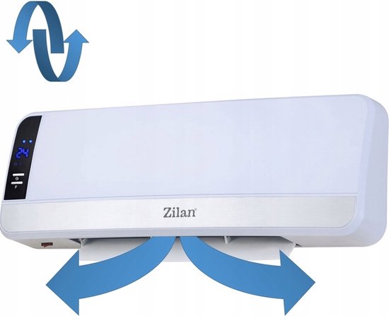 Sichler Haushaltsgeräte Wandverwarming: Keramische wandverwarming met digitale thermostaat, oscillatie, 2.000 W (keramische ventilator