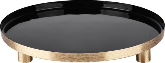 Blümelhuber Decoratief dienblad rond goud rond metaal goud Blümelhuber Decoratief dienblad rond goud rond metaal goud