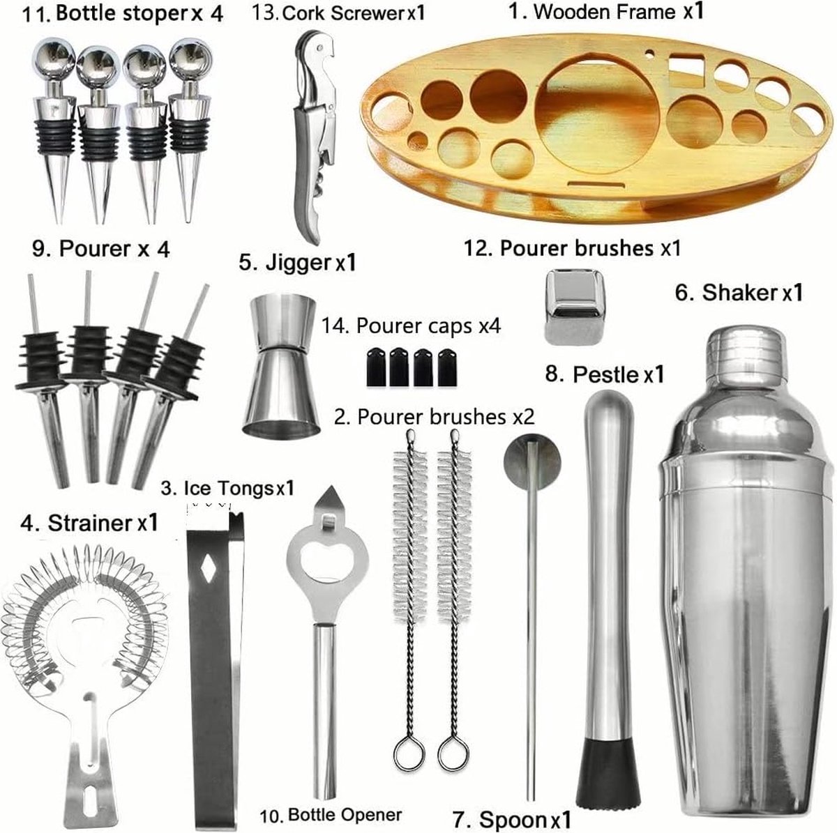 cocktailshaker set - Premium cocktailshakerset