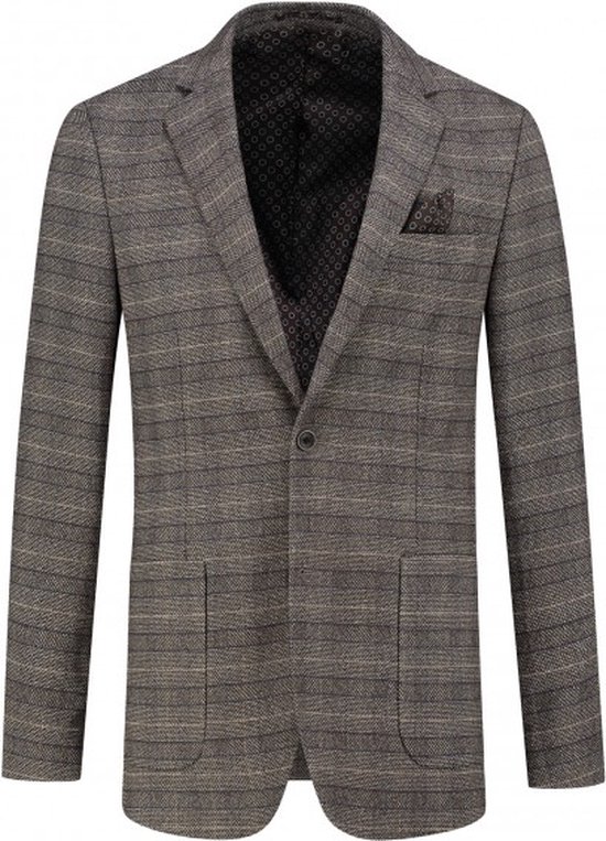 Homme Veste a carreaux gris marron Taille 54 bol