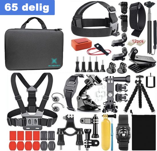Pack Caméra sport GoPro Hero 12 Noir + Accessoires - Caméra