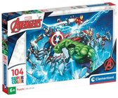 Clementoni - Puzzel 104 Stukjes Avengers, Kinderpuzzels, 6-8 jaar, 25744