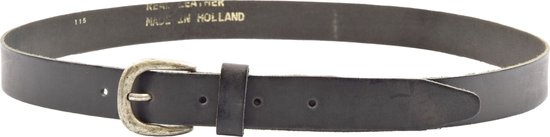 Lange Grijze Lederen Riem - 3.5 cm Breed- 115 cm Lengte- Echt Leer