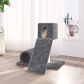 The Living Store Kattenmeubel - Alles-in-één - 61 x 61 x 59 cm - Sisal - Donkergrijs