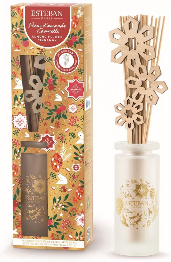 Esteban Kerst Almond Flower Cinnamon Geurstokjes - 100 ml