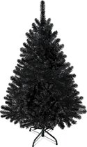 sapin de Noël noir de 120 cm, sapin de Noël artificiel articulé haut de gamme avec 320 branches, épicéa du Canada, complet, léger et facile à assembler, avec support de sapin de Noël en métal