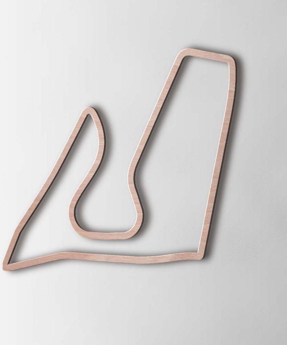 F1 Houten Circuit Red Bull Ring Oostenrijk - Houten Berkenmultiplex Wanddecoratie - 60 cm breed