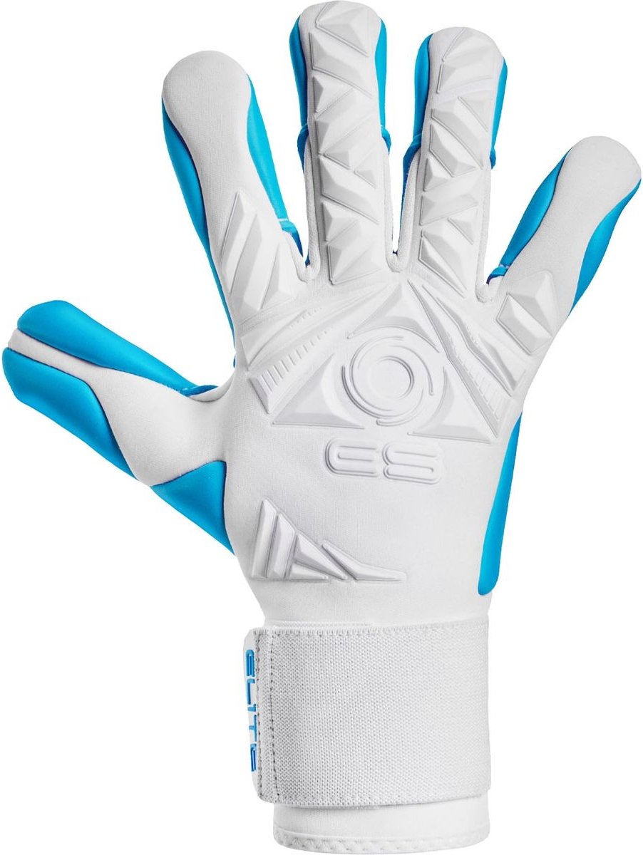Elite Sport Neo Revolution II Combi Keepershandschoenen - Wit / Aqua | Maat: 8