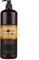 Argan De Luxe Nourishing Shampoo -950 ml met pomp - vrouwen - Voor Beschadigd haar/Droog haar/Gekleurd haar - 950 ml met pomp