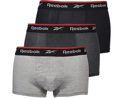 Reebok Reebok Heren Boxershorts - 3-pack - Maat M - Redgrave - Black/Charcoal/Grey