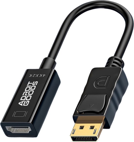 Adaptateur Displayport vers Hdmi AdroitGoods - Câble - Zwart