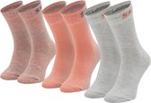 Skechers 3PPK Wm Mesh Ventilation Socks SK41053-4334, voor meisje, Roze, Sokken, maat: 31-34