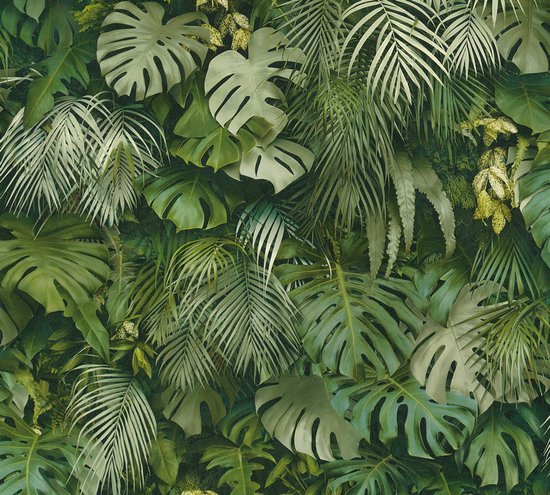BLADEREN BEHANG | Botanisch - groen - A.S. Création Greenery