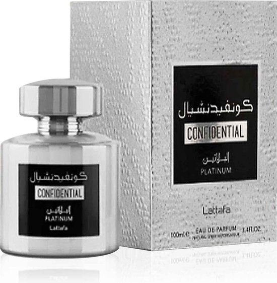 Herenparfum EDP Lattafa 100 ml Confidential Platinum