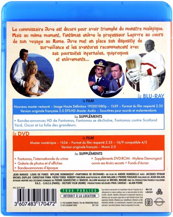 Fantômas se déchaîne [Blu-Ray]+[DVD]