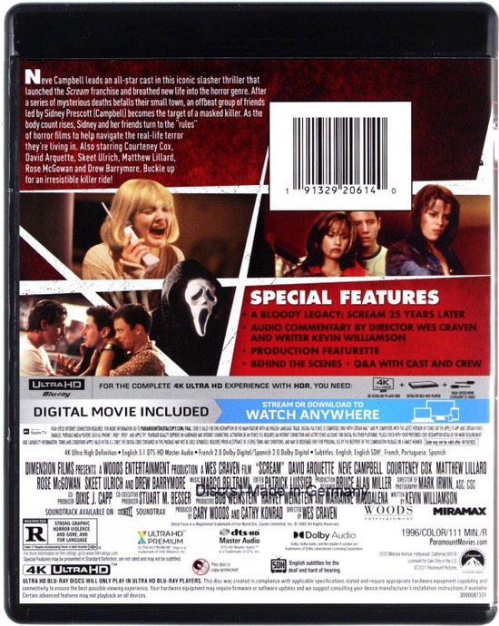 Scream [Blu-Ray 4K], Courteney Cox | Dvd's | bol