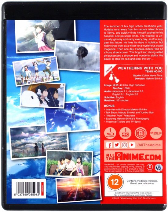 Les enfants du temps [Blu-Ray 4K]+[Blu-Ray]