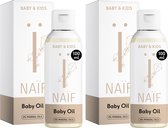Naïf - Verzachtende Babyolie Voordeelset - 2x100ml - Baby's en Kinderen - met Natuurlijke Ingrediënten