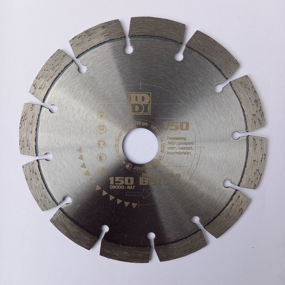 BSL-S - Diamantzaagblad droog - Universeel - Ø 150mm - asgat 22.23mm