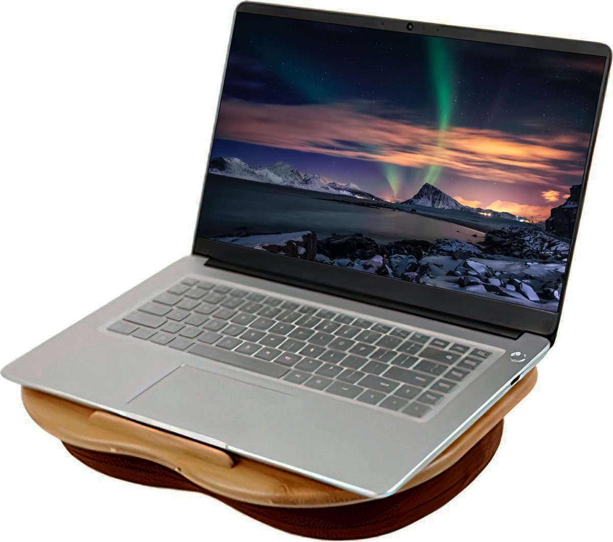 YUGN Laptopkussen 15 inch - Laptop kussen - laptop tray met kussen - Schootbureau - Schootkussen - Thuiswerken - Cadeautip