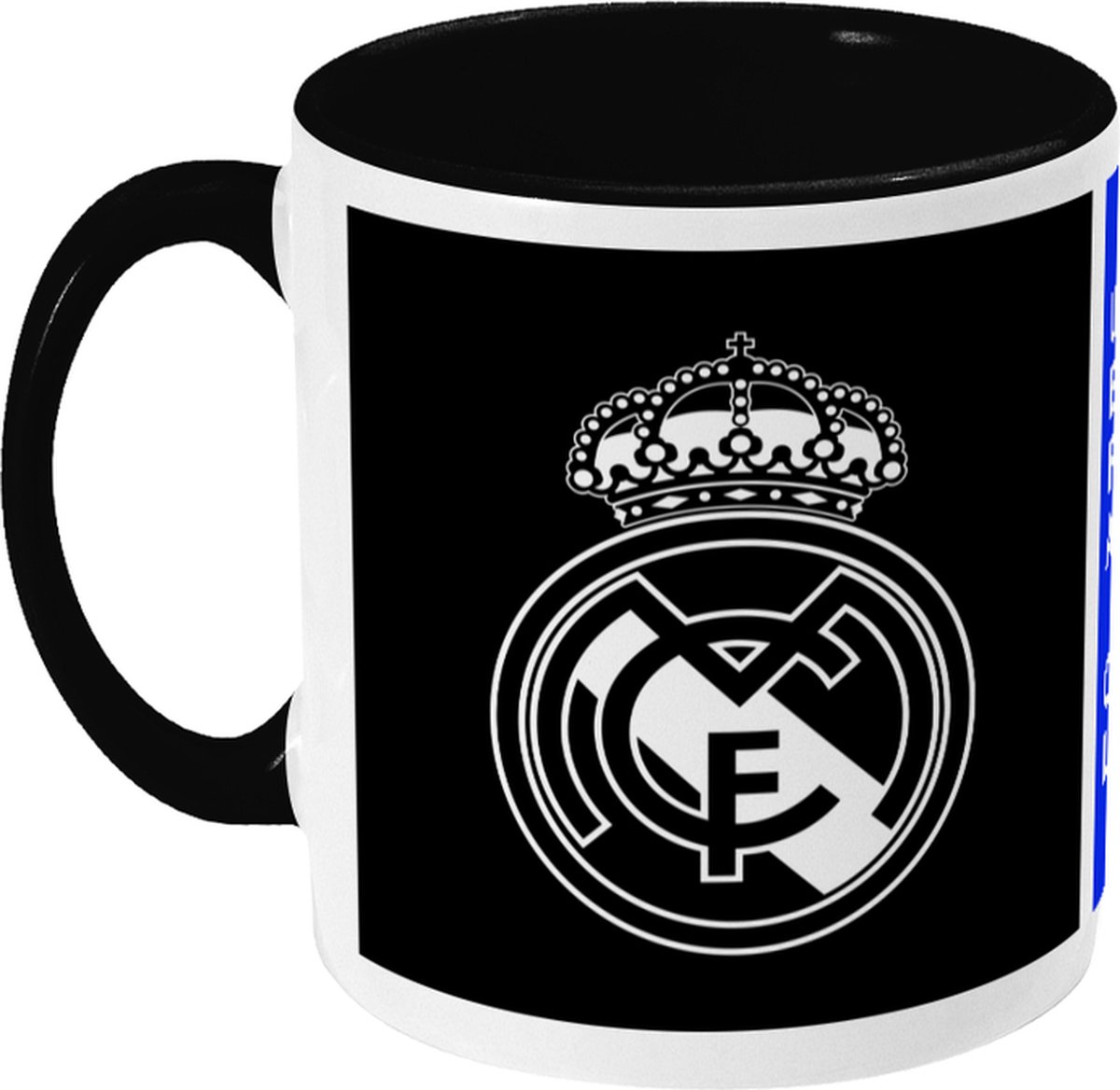 Real Madrid Mok - Logo - Koffiemok - Madrid - UEFA - Champions League - Voetbal - Beker - Koffiebeker - Theemok - Zwart - Limited Edition