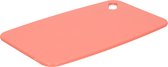 Excellent Houseware Snijplank - zalm roze - Kunststof - 24 x 15 cm - voor keuken/voedsel