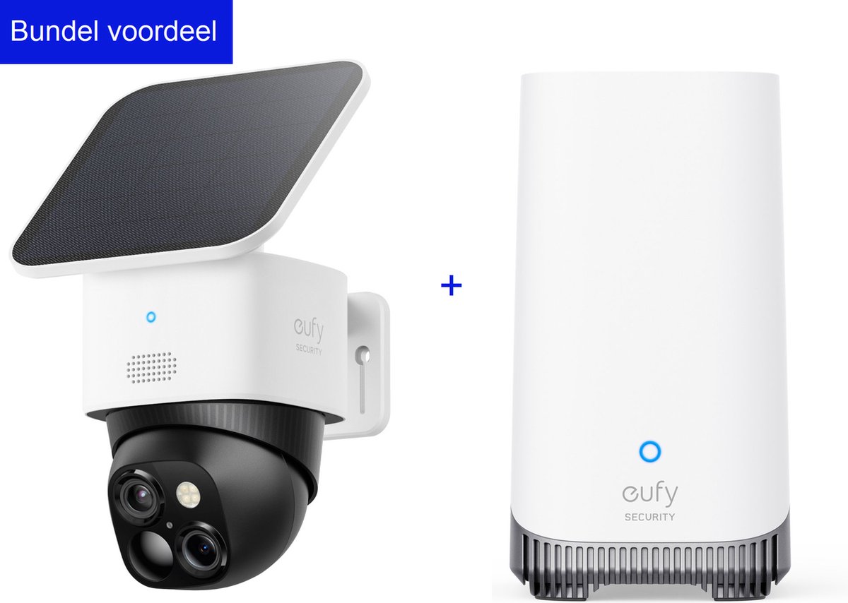 Afbeelding 3 van eufy Security SoloCam S340 - 360° buitencamera + eufy Security HomeBase 3 S380- Bundelvoordeel