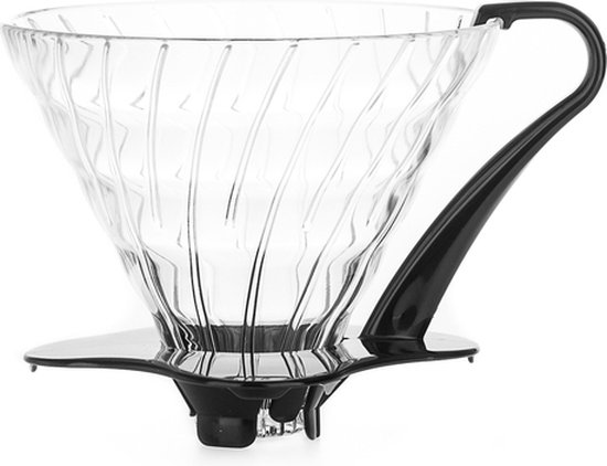 Goutteur en verre Hario V60-03 - Noir