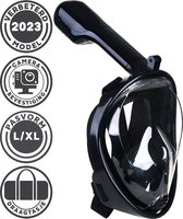 Gadgy Masque de plongée L/XL - Lunettes de plongée avec tuba - ensemble tuba noir - masque tuba