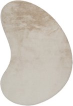 CleanWalk - Vloerkleed - Heat Karpet - Kidneyvorm - Hoogpolig - 160 x 230 cm - Katoenen backing - 39 mm hoog - Ivoor